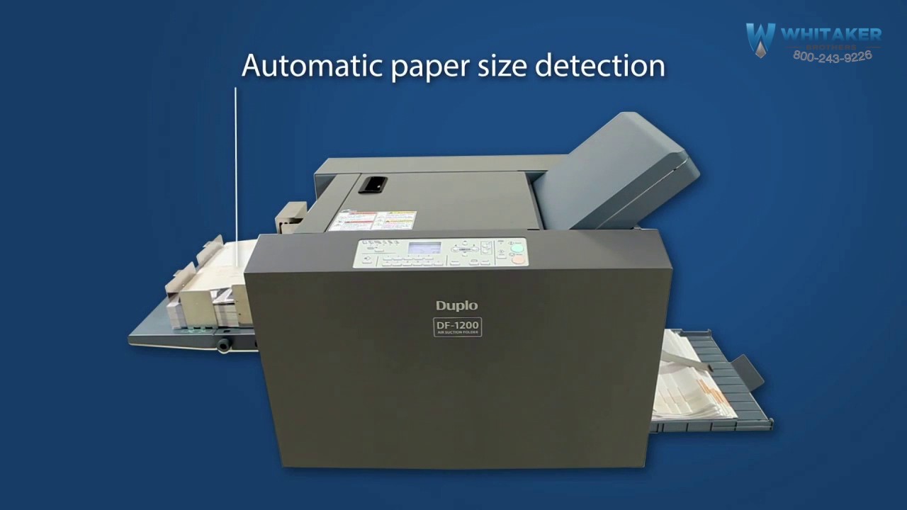 Duplo DF 1200 Tabletop Folder