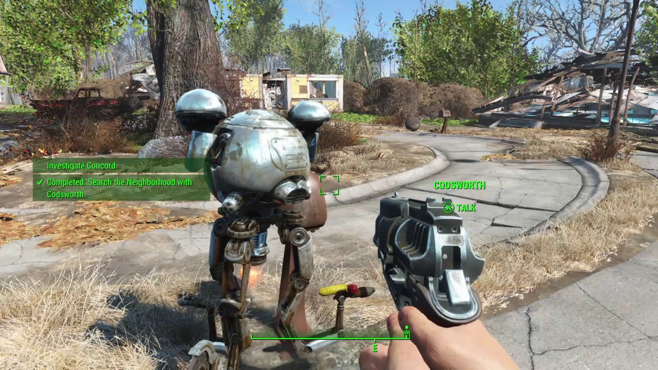 Fallout 4 - Exploring Sanctuary (w/ Simple Green MOD)