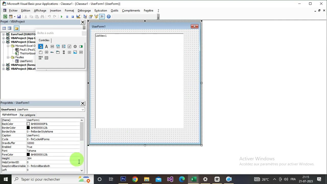Guide complet pour alimenter une ListView en VBA