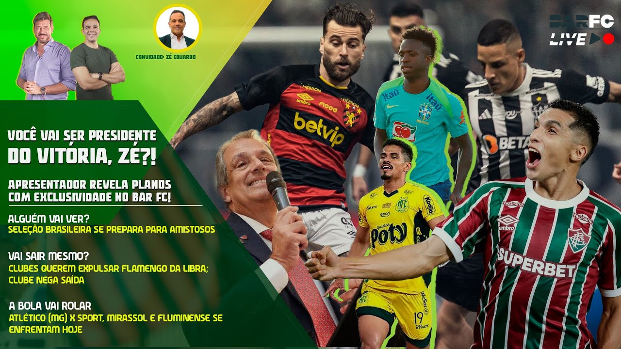 BAR FC LIVE #134 - Z&Eacute; EDUARDO CONTA RELA&Ccedil;&Atilde;O COM F&Aacute;BIO MOTA E VONTADE DE SER PRESIDENTE DO VIT&Oacute;RIA