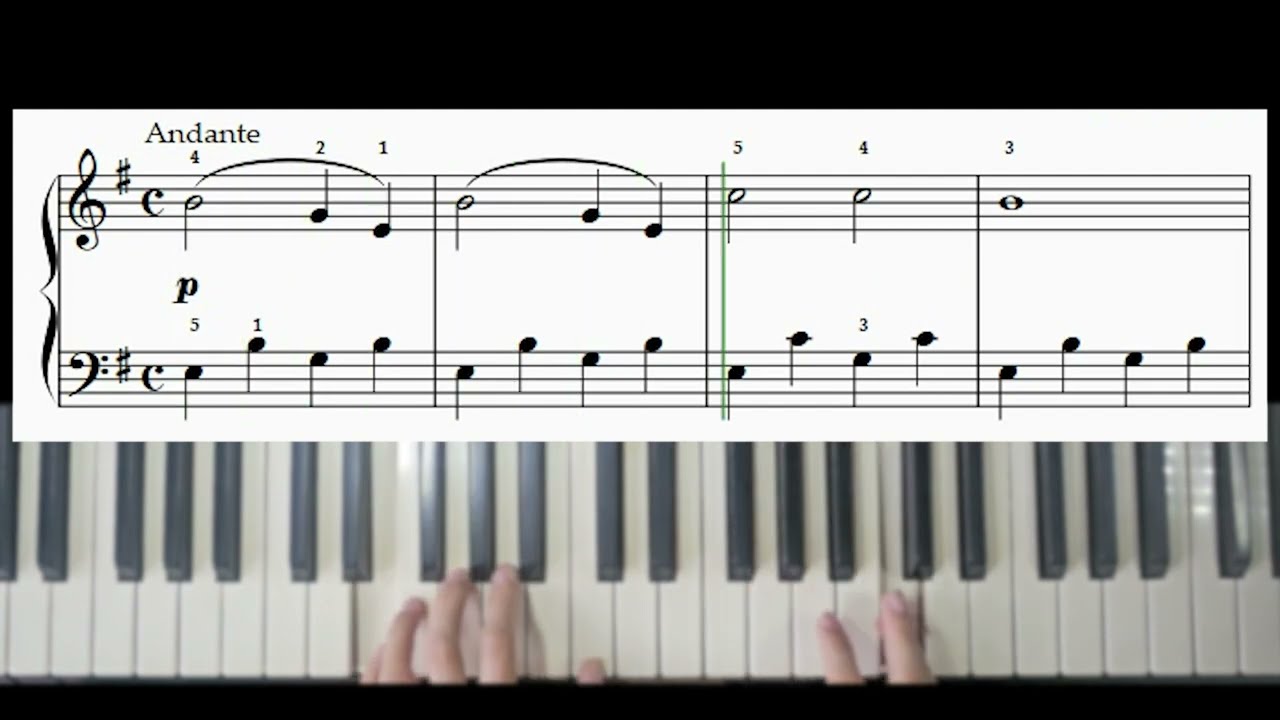 Preparatory Grade Piano: Andante no. 35 op. 82 by Cornelius Gurlitt #piano #classicalpiano