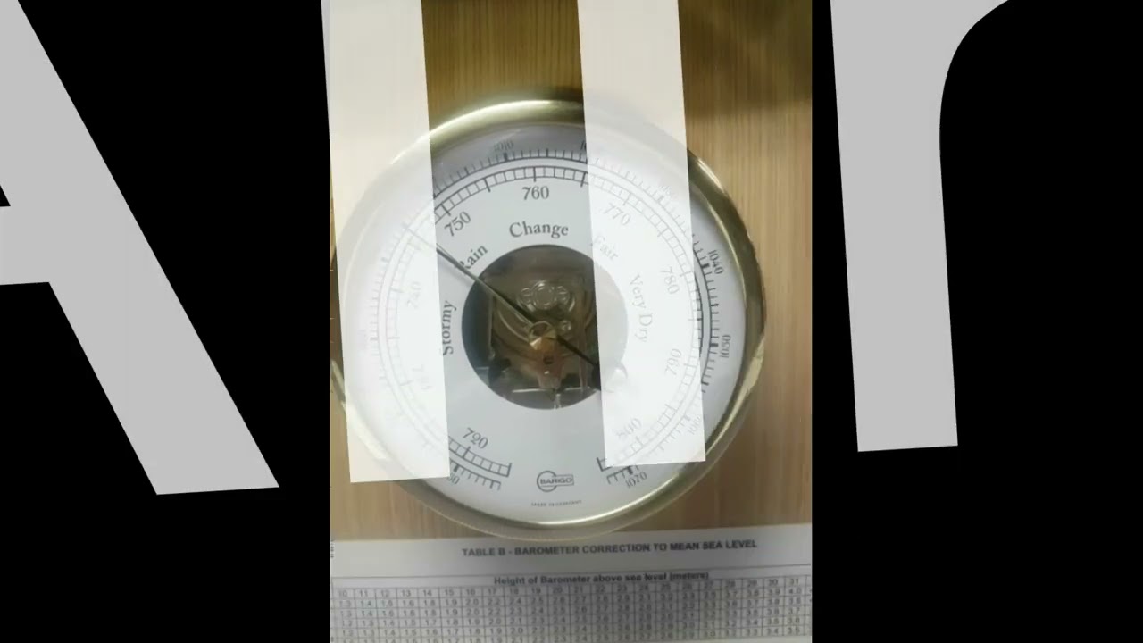 Ship Barometer  explanation, description Part of Bridge Equipment #capitanalinalexe #barometer