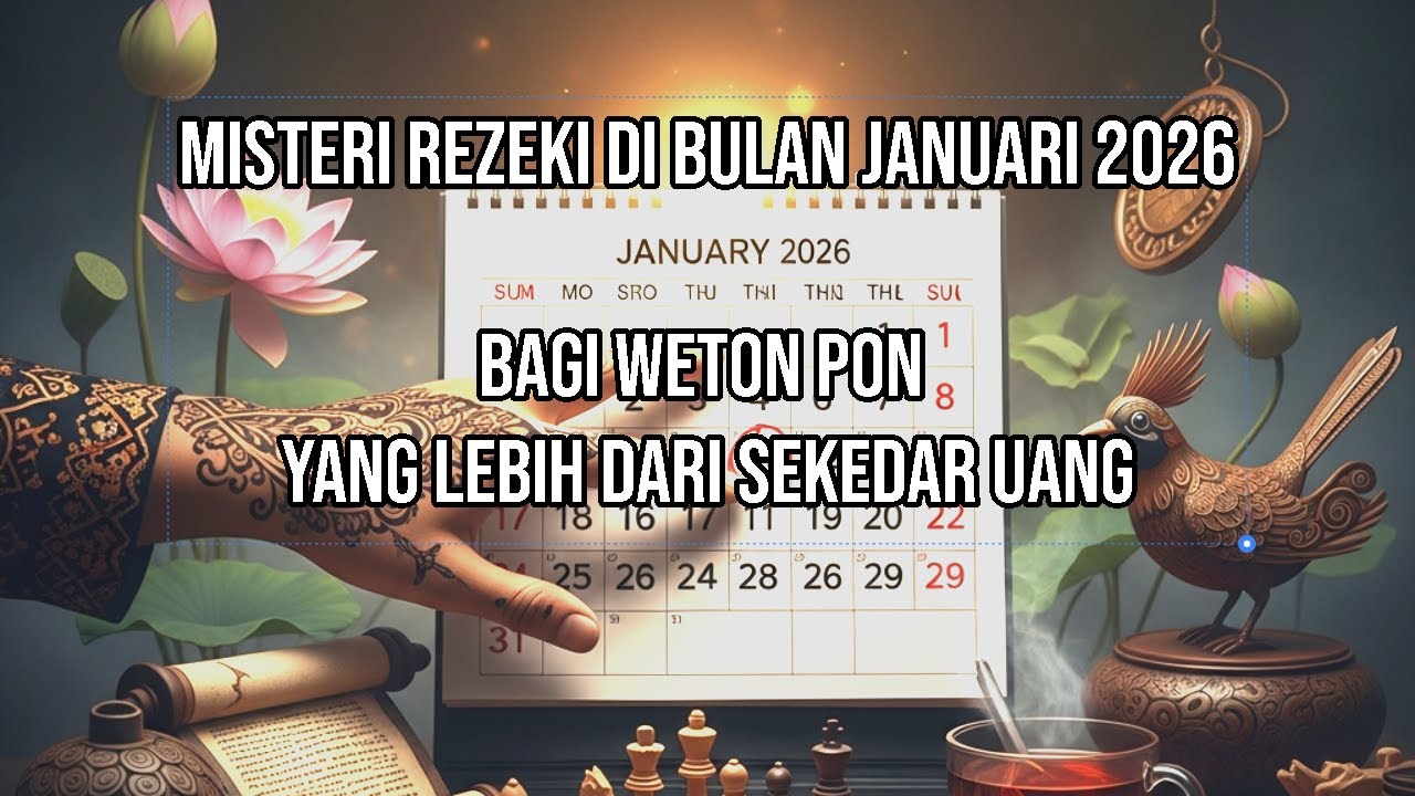Misteri Rezeki di bulan Januari 2026 bagi Weton Pon yang Lebih dari Sekedar Uang