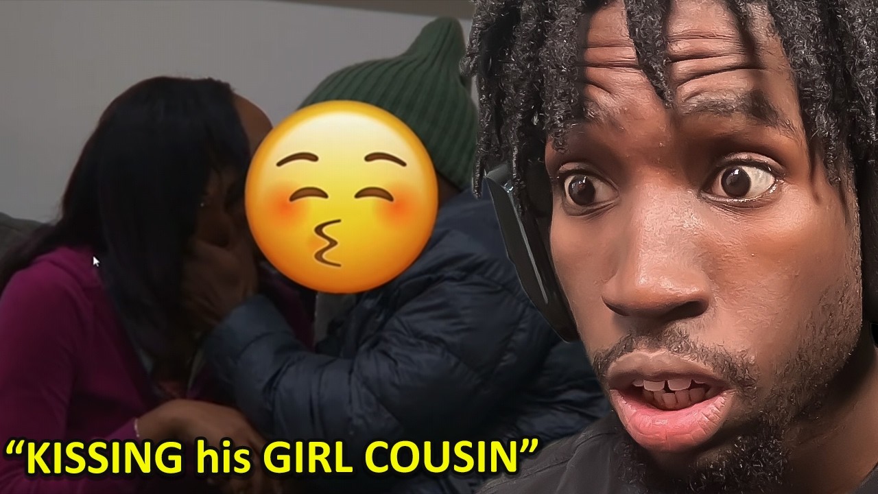 KISSING his GIRLFRIEND cousin...