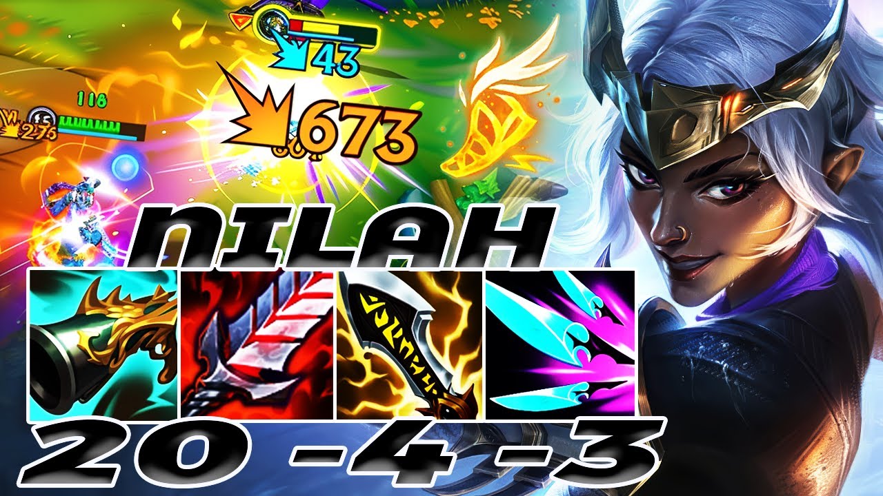 PENTA KILL 😱😱 WILD RIFT NILAH ADC GAMEPLAY | 20 -4 -3 MVP | NILAH BUILD RUNES
