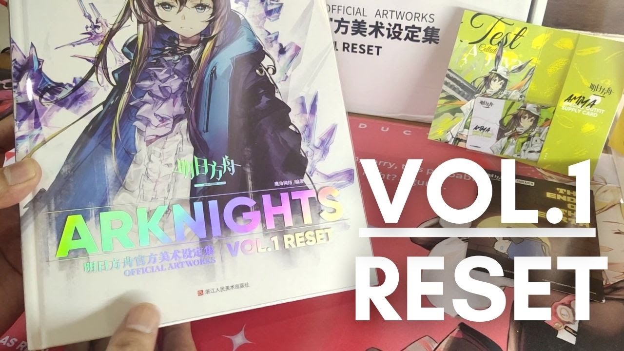 Part 1 : Unboxing - Vol. 1 RESET Arknights Official Artworks Artbook