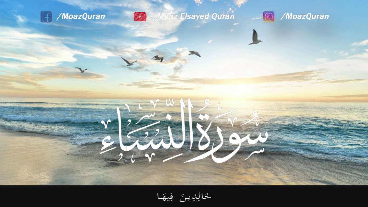 Calming Recitation of Surah A-Nisa | Qari' Moaz Elsayed | القارئ معاذ السيد (Surah 04)