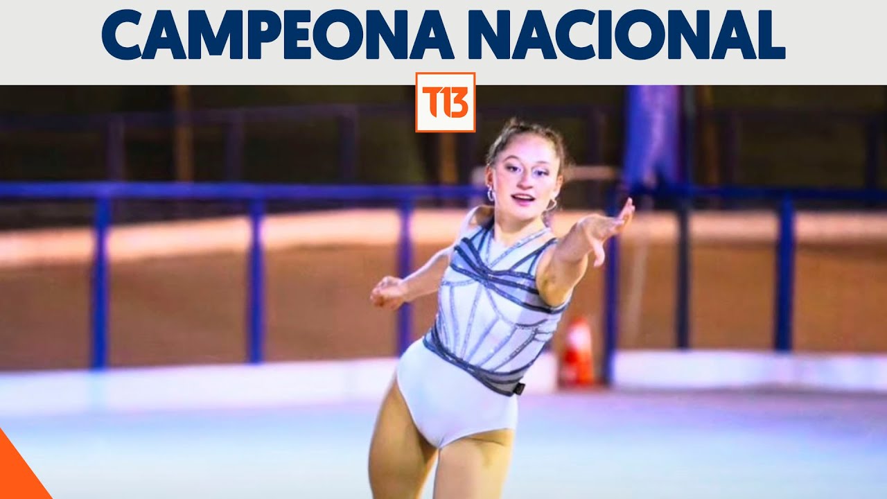 Los desafíos de joven chilena tras ser campeona nacional de patinaje artístico