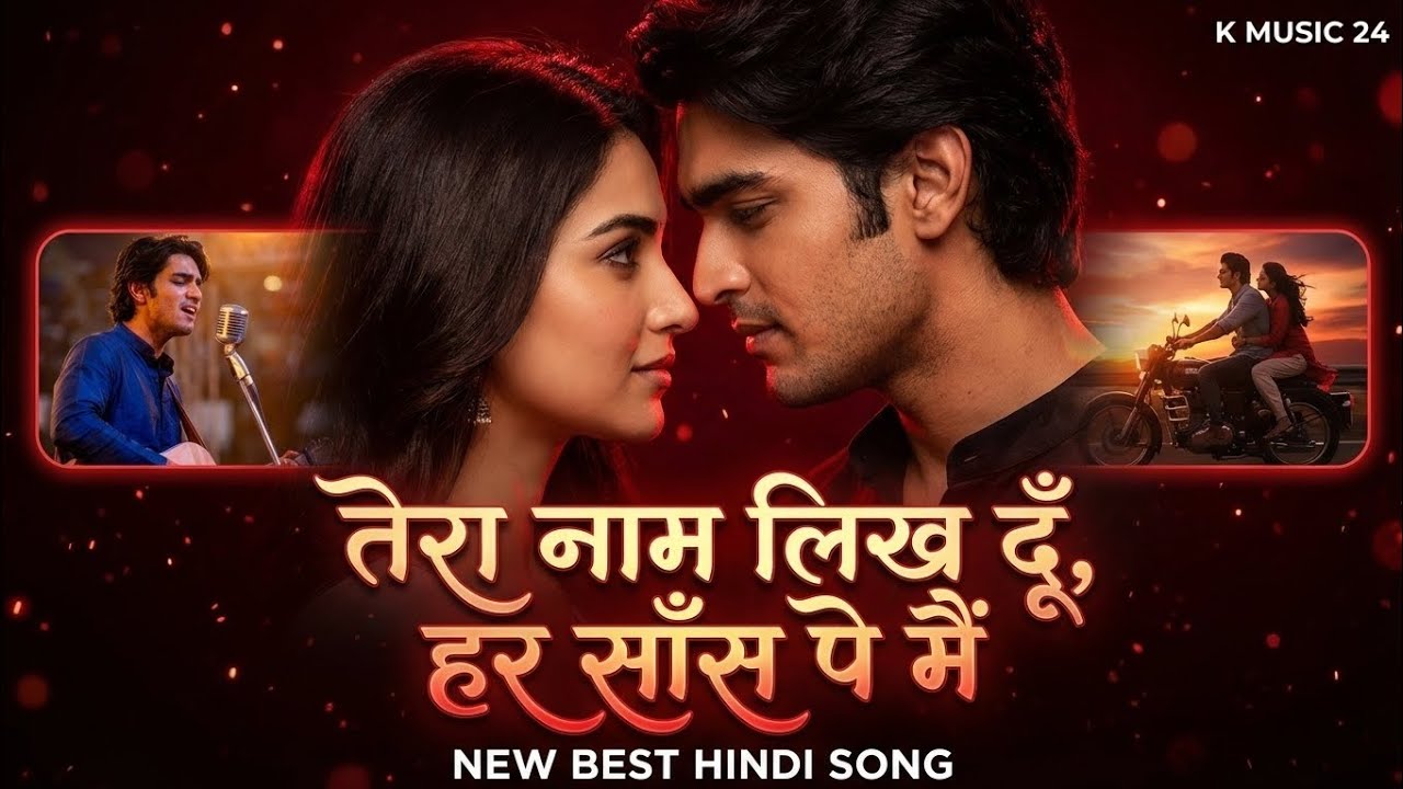 New Official Hindi love Song ( तेरा नाम लिख दूं हर सांस पे मैं ) Full Video, 🎶 Romantic Song, Music.