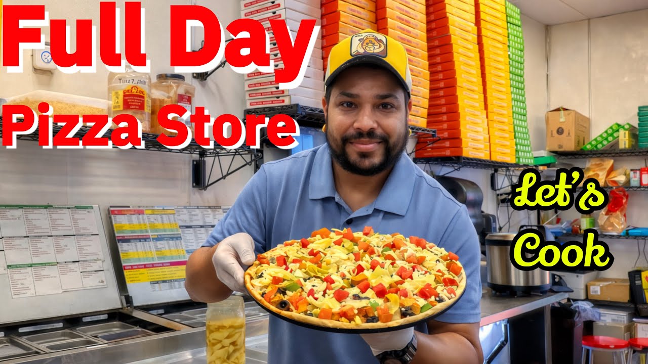 Let’s cook 🧑‍🍳🇺🇸Full Day Indian Restaurant vlog #indianfood #pizza #foodvlog #resturent #trending