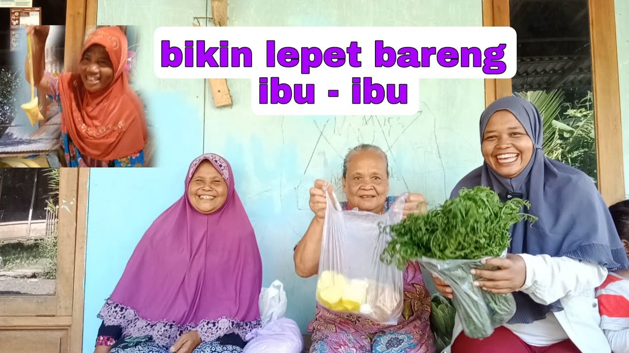 Bikin lepet buat acara sadranan