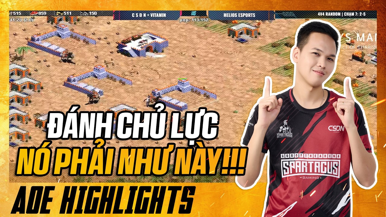 CHỦ LỰC trong tay Chim Sẻ Đi Nắng vẫn là cái gì đó QUÁ KHÁC BIỆT!!! | AoE Highlights #aoe