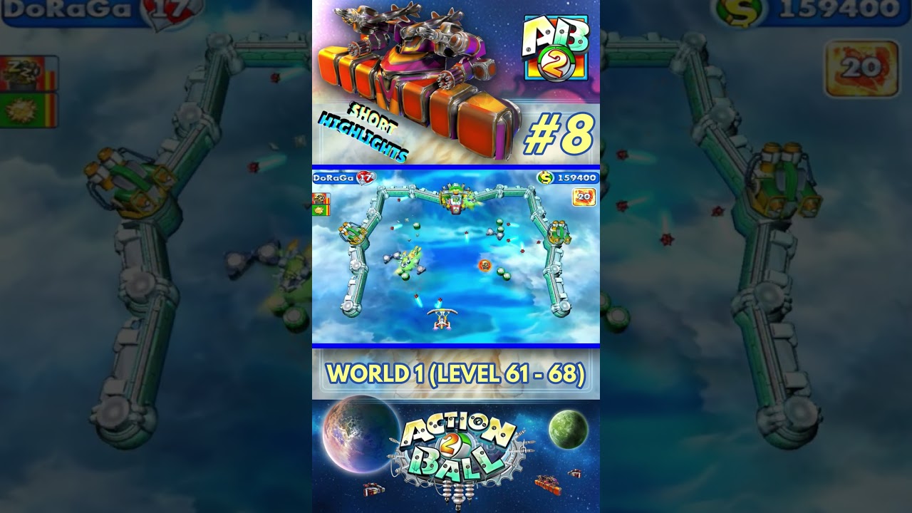 Action Ball 2 - Part 8 - World 1 (lvl 61 - lvl 68) - Highlights #actionball2 #arcadegames