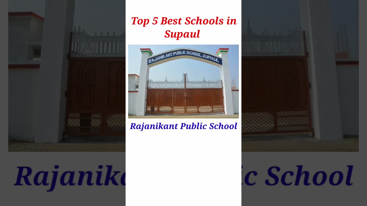 Top 5 Best Schools in Supaul, Bihar