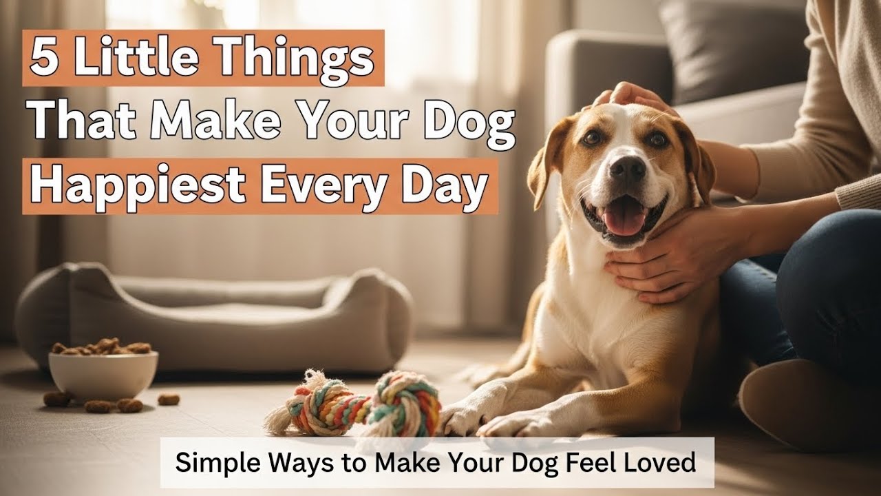 ❤️ 5 Little Things That Make Your Dog Happiest Every Day – Simple Ways to Make Your Dog Feel Loved