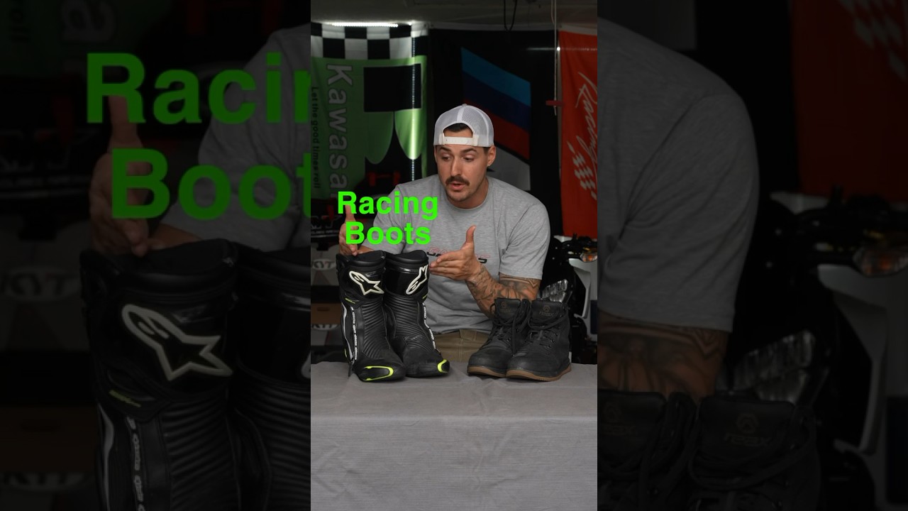 Racing Boots VERSUS Riding Shoes #revzilla #motorcycle