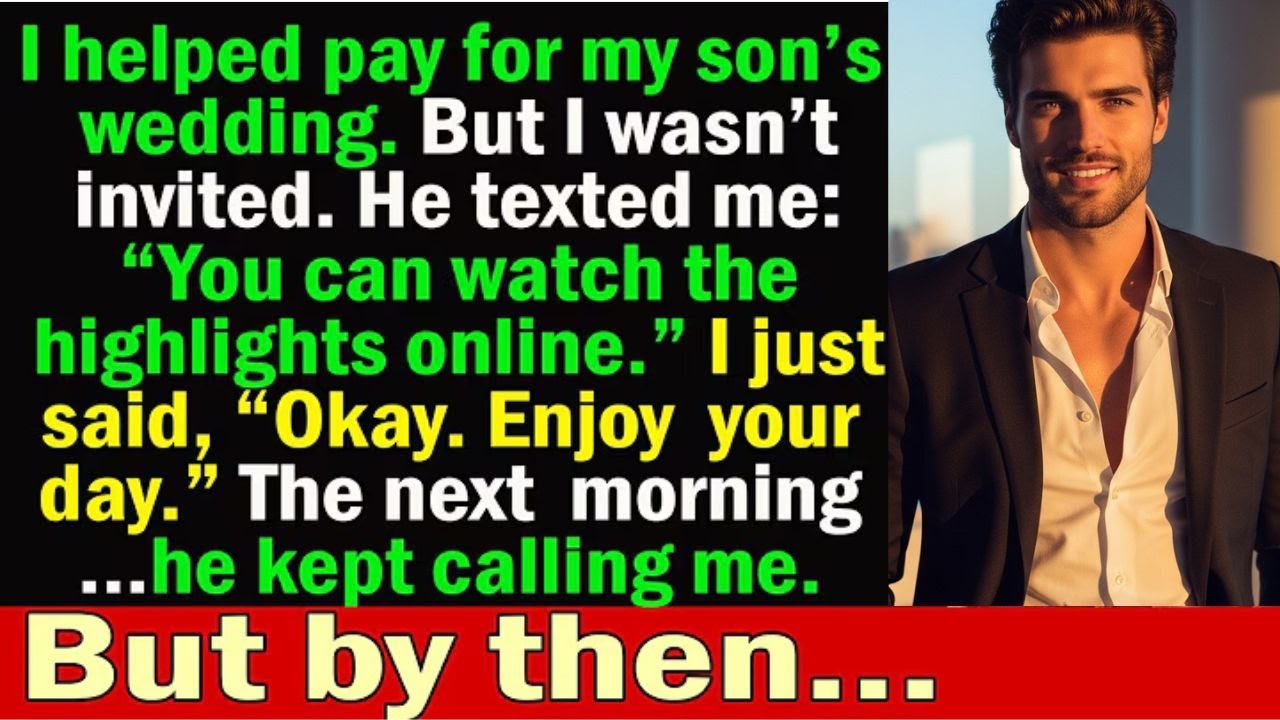 My Son Told Me Not to Come to His Wedding — Just Watch Online. I Said “Okay…” And Took Control...