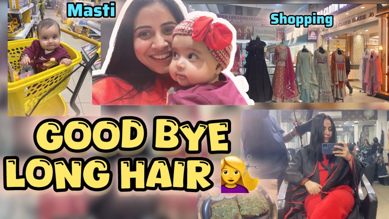 Major Hair Transformation | Shopping Day With My Little Piku | Shopping,Fun & More| Gonika Arora