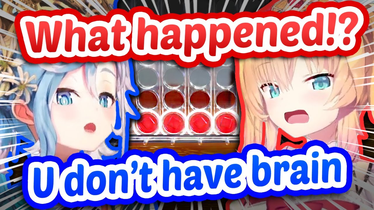 Kobo Casually Destroys Haachama With 4 Moves In Connect 4... 【ENG Sub Hololive】