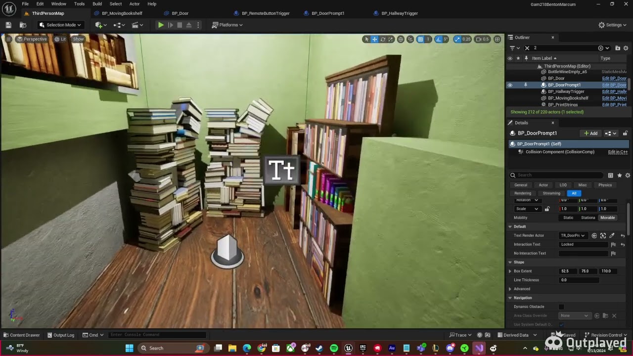 Edith Finch Learning Blueprints #ue5development  #blueprints  #interaction