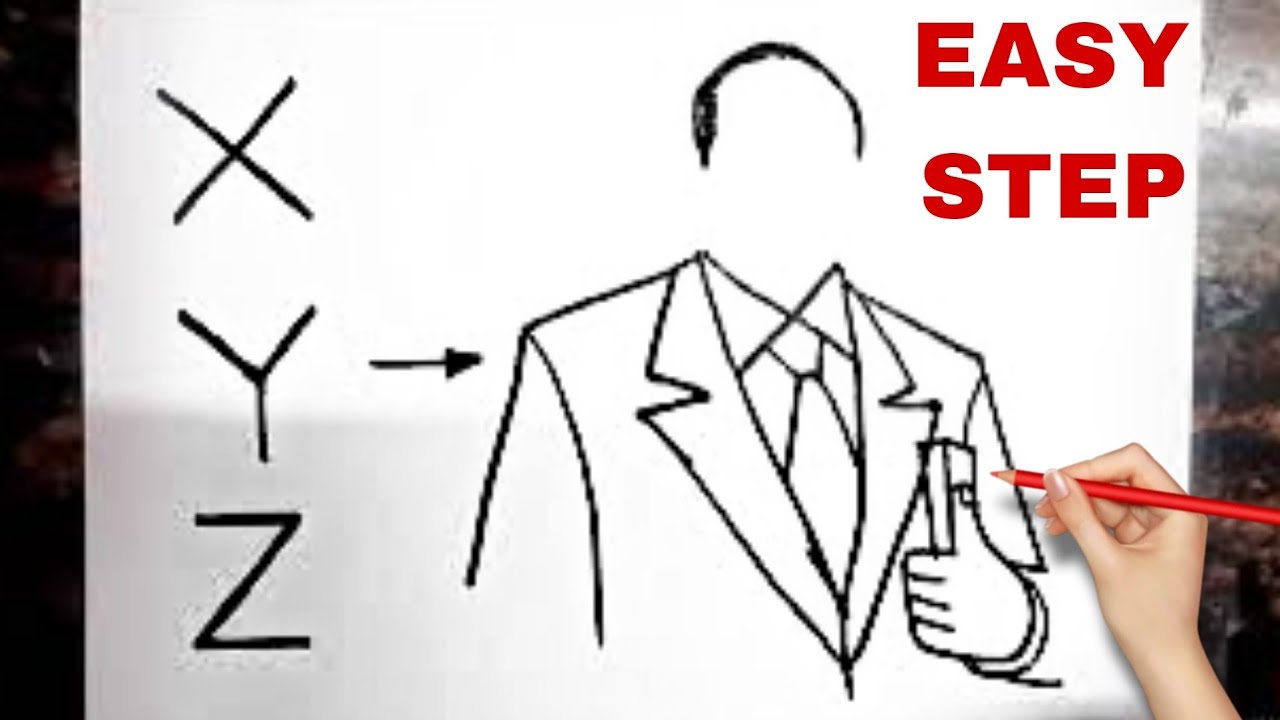 XYZ turns into Dr. BR Ambedkar Drawing // Easy Drawing
