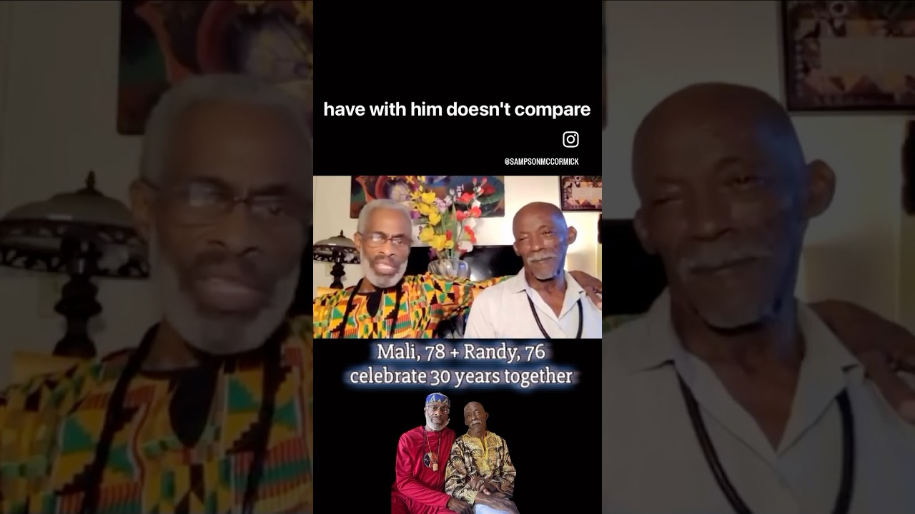 Randy, 76 & Mali, 78 a black gay couple celebrate 30 years together. #love