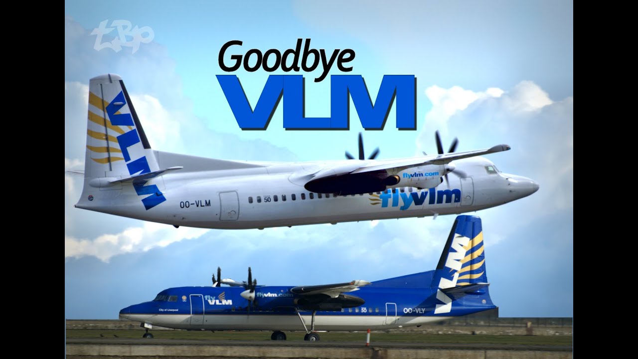 Goodbye VLM Airlines - A Tribute - flyvlm Fokker 50 London City Jersey Stansted Airport