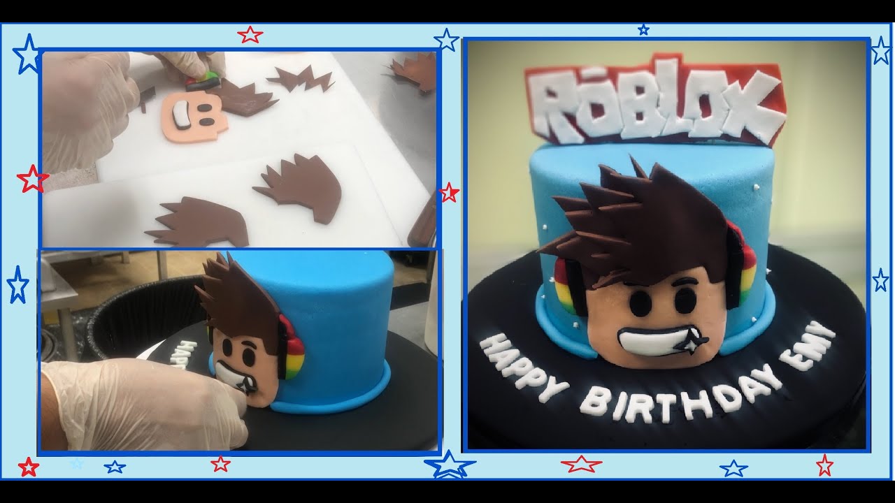How to make a Roblox Cake - Como hacer un pastel de Roblox