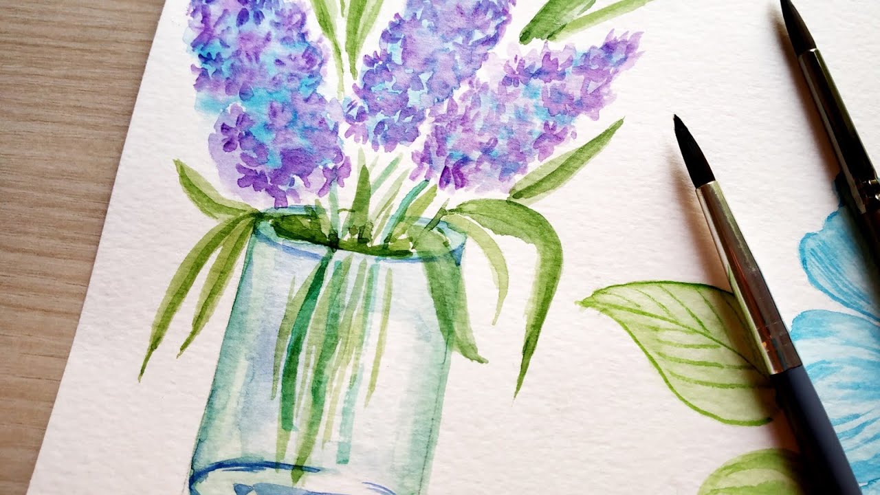 Easy WATERCOLOR Flowers Bouquet Painting Ideas For Beginners?