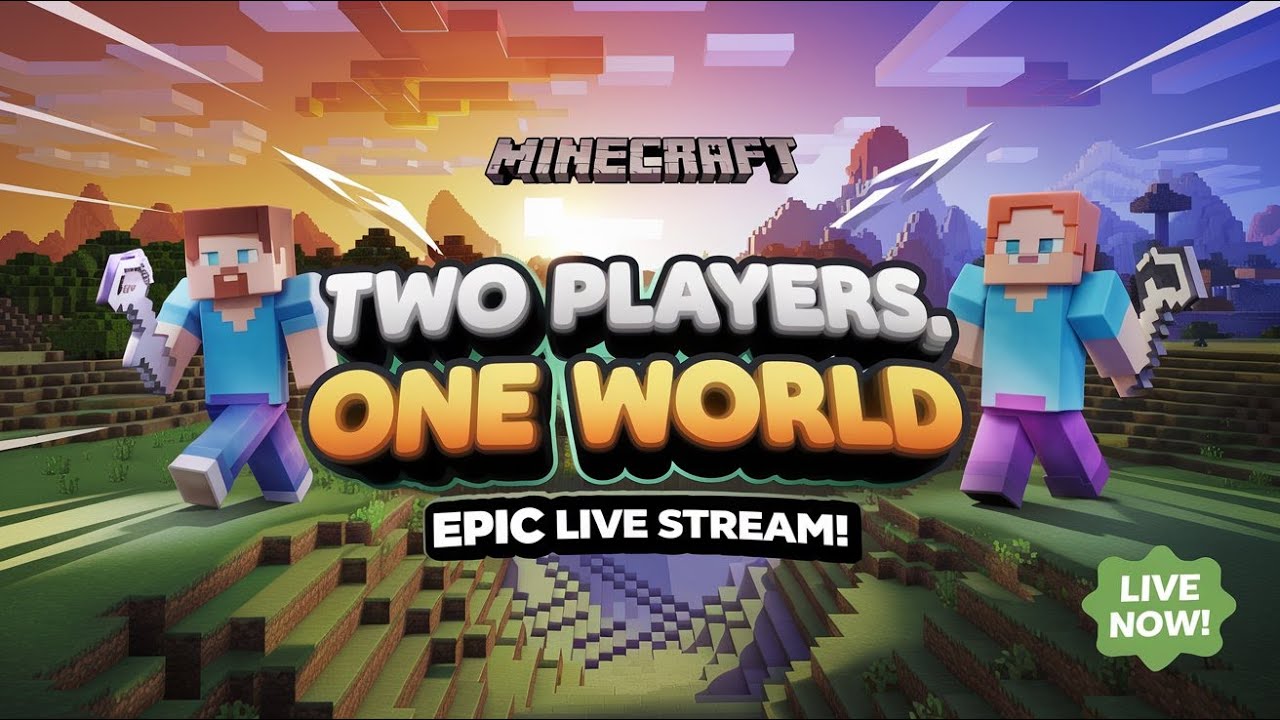 Two Players, One World: Epic Minecraft Live Stream! #minecraft #minecraftlive
