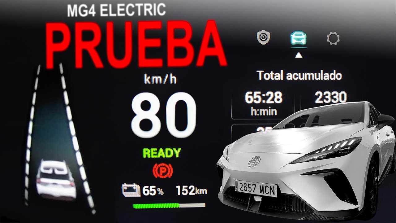 MG4 ELECTRIC STANDARD PRUEBA CONSUMO A 80 KM/H