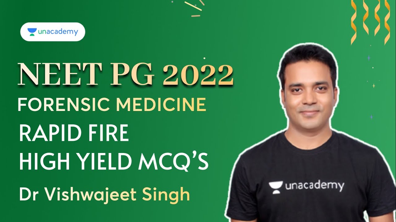 Rapid Fire MCQs | Forensic Medicine | NEET PG 2022 | Dr Vishwajeet Singh