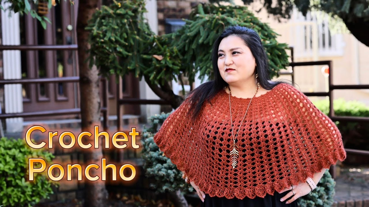 🧡Crochet Poncho🧡How to Crochet this Beautiful Fall Poncho🧡Tutorial Video Step by Step🧡Gorgeous🧡