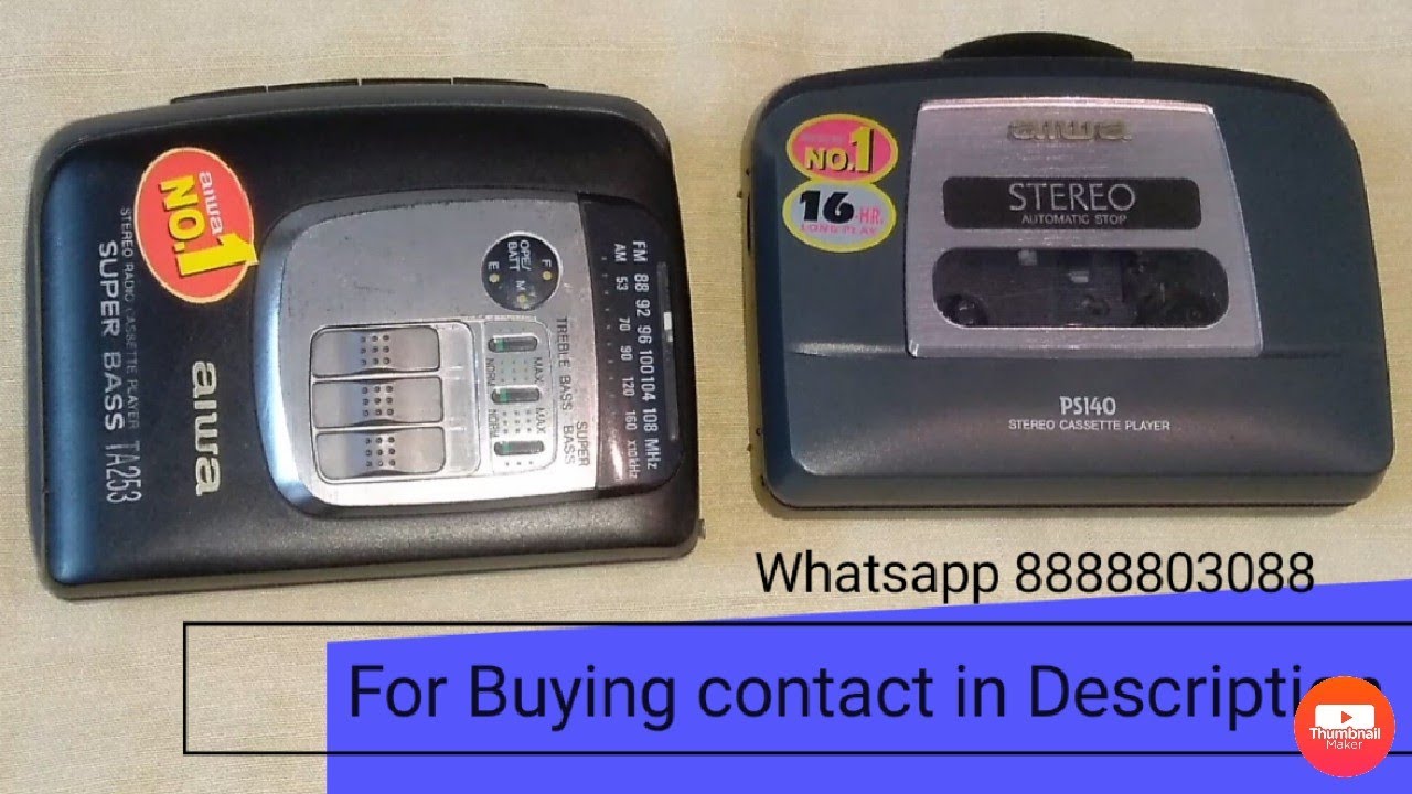 aiwa Walkman Cassette player Antique Collection available In India 90s delight