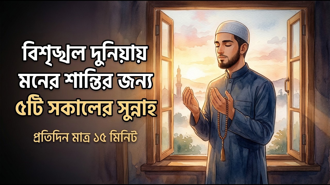 সকালে ফোন না ধরে এই ৫টি সুন্নাহ করুন | মানসিক শান্তির ইসলামিক রহস্য । Islamic Motivation