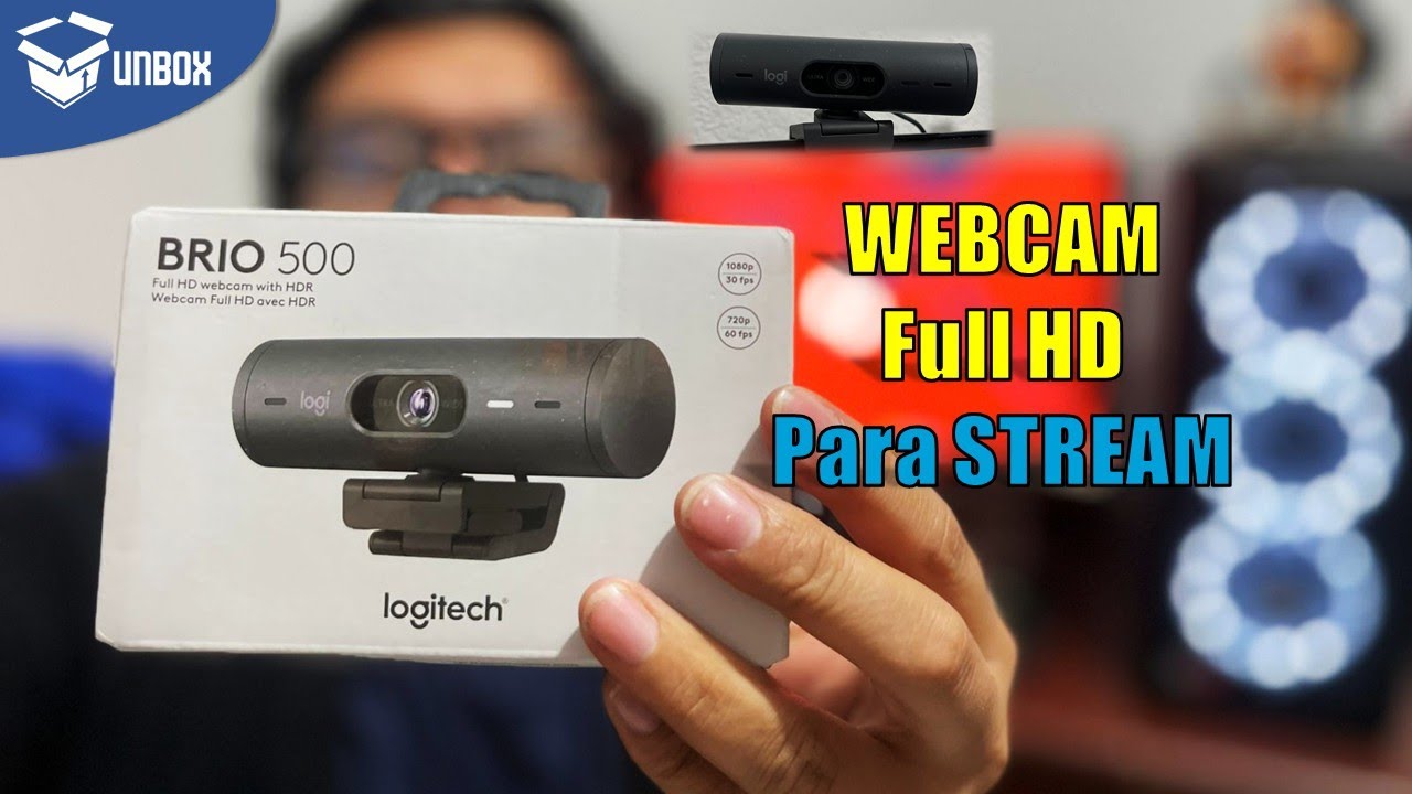 📸 Web cam BRIO 500 LOGITECH | 1080 HD | Unboxing, configuración y prueba - Vale la pena ?