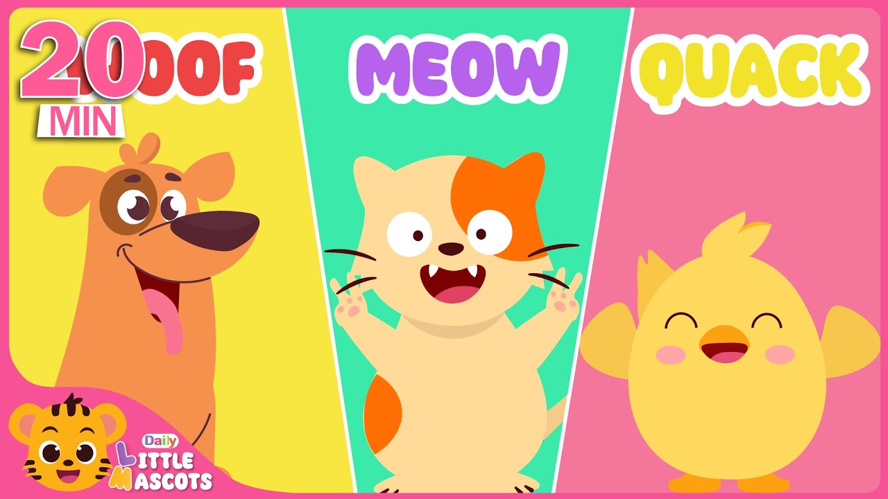 Dancing Like An Animal🐾| Learn Animal Names, Sounds + more | Little Mascots Nursery Rhymes