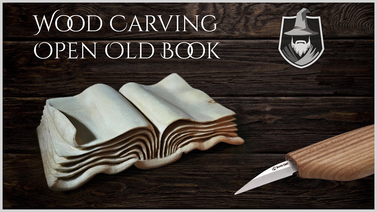 Come ho Intagliato nel LEGNO un LIBRO aperto 📖 INTAGLIO LEGNO