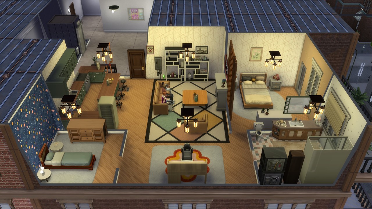 This City Living Apartment needed a serious Glow-up....[ Sims 4 speed build Renovation ]