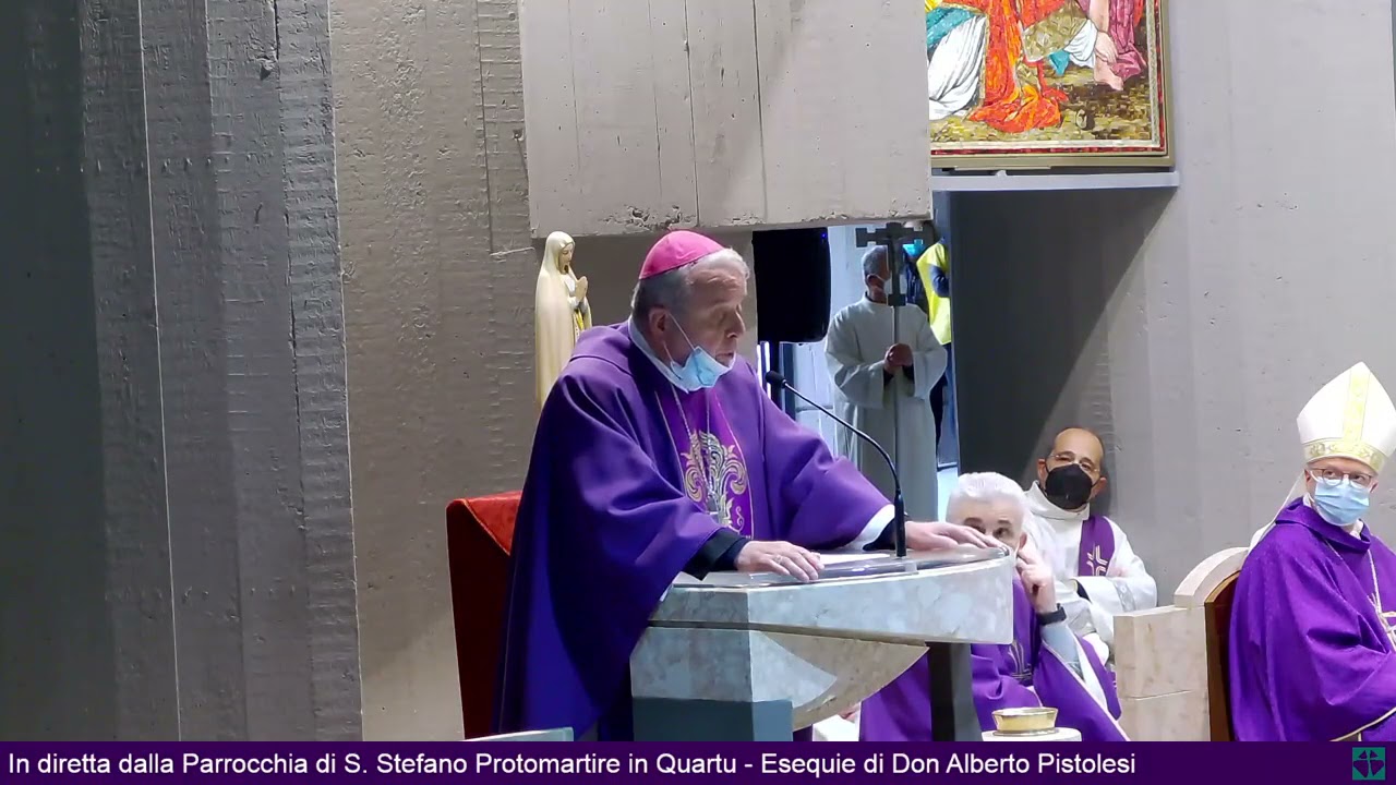 Intervento del Vescovo Miglio alle esequie di don Alberto Pistolesi