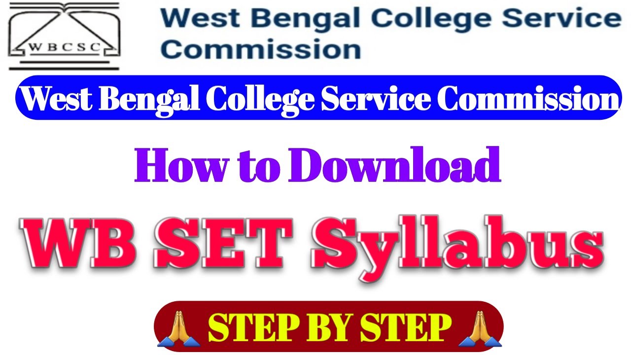 How to Download WB SET Exam Update Syllabus | WB SET New Syllabus 2023 |  WB SET Exam New Syllabus