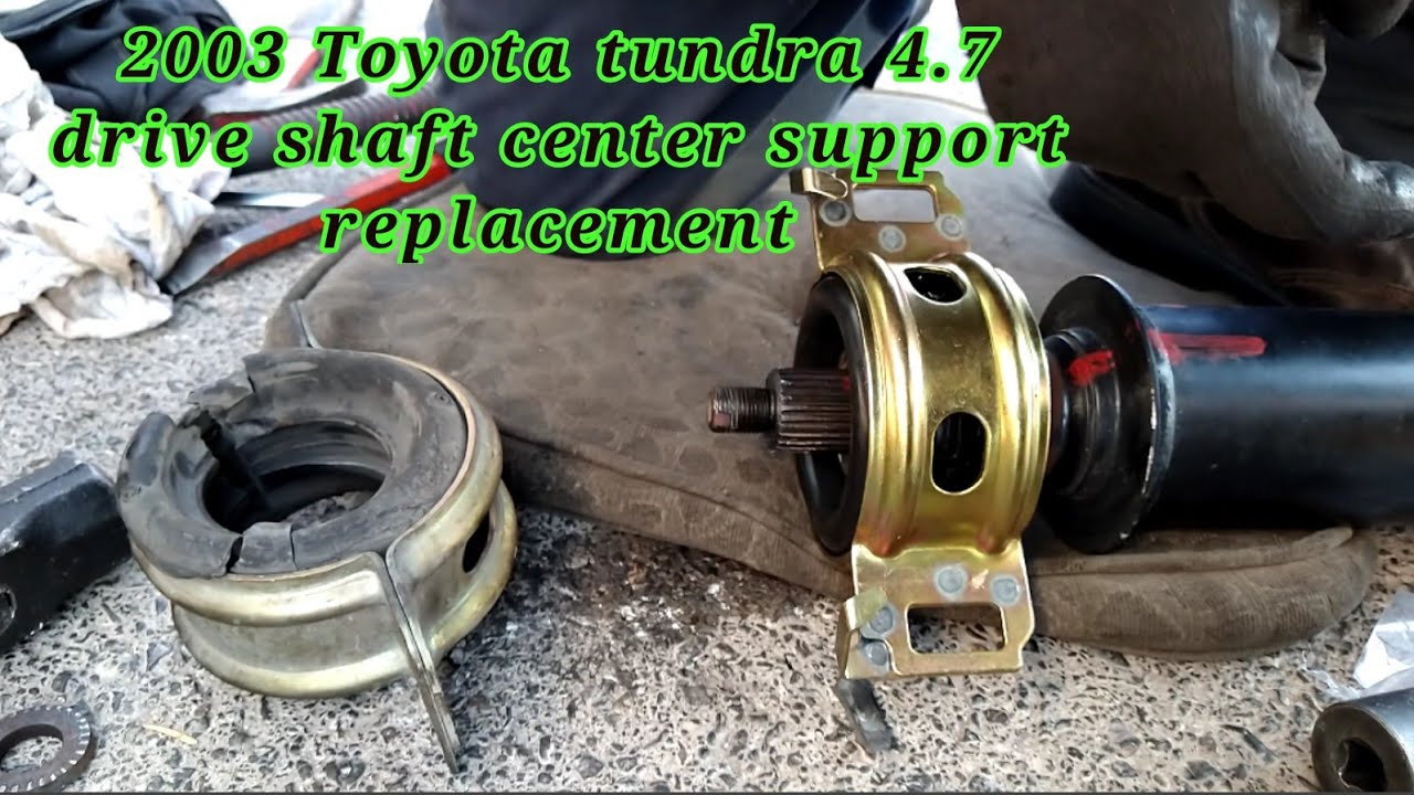 03 Toyota tundra como cambiar el soporte central del eje de transmisi&oacute;n (drive shaft center support)