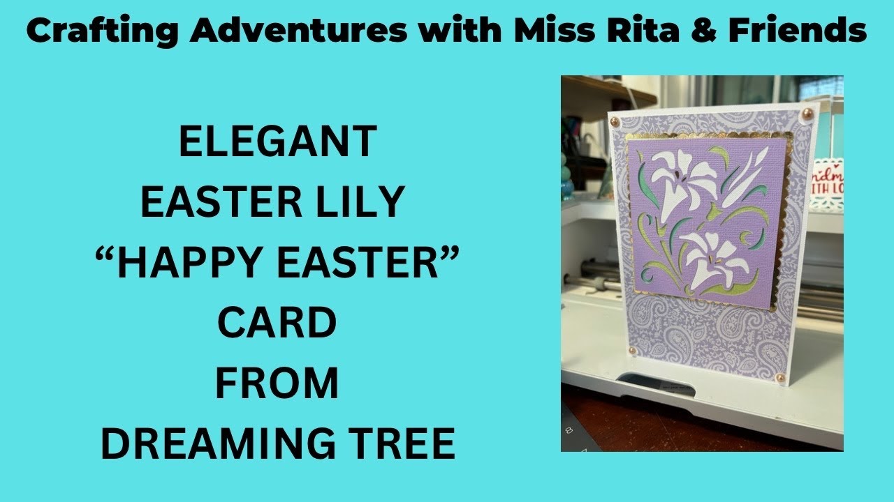 Elegant Easter Lily “Happy Easter” Card from Dreaming Tree