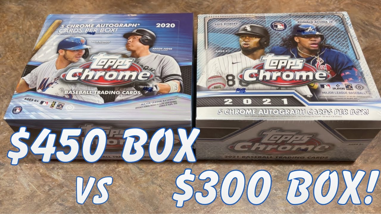 2020 TOPPS CHROME JUMBO vs 2021 TOPPS CHROME JUMBO!  (Face off Friday!)