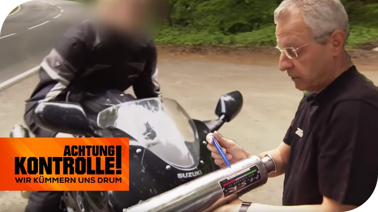 Verbotener Auspuff! Motorrad doppelt so laut wie erlaubt! | Achtung Kontrolle | kabel eins