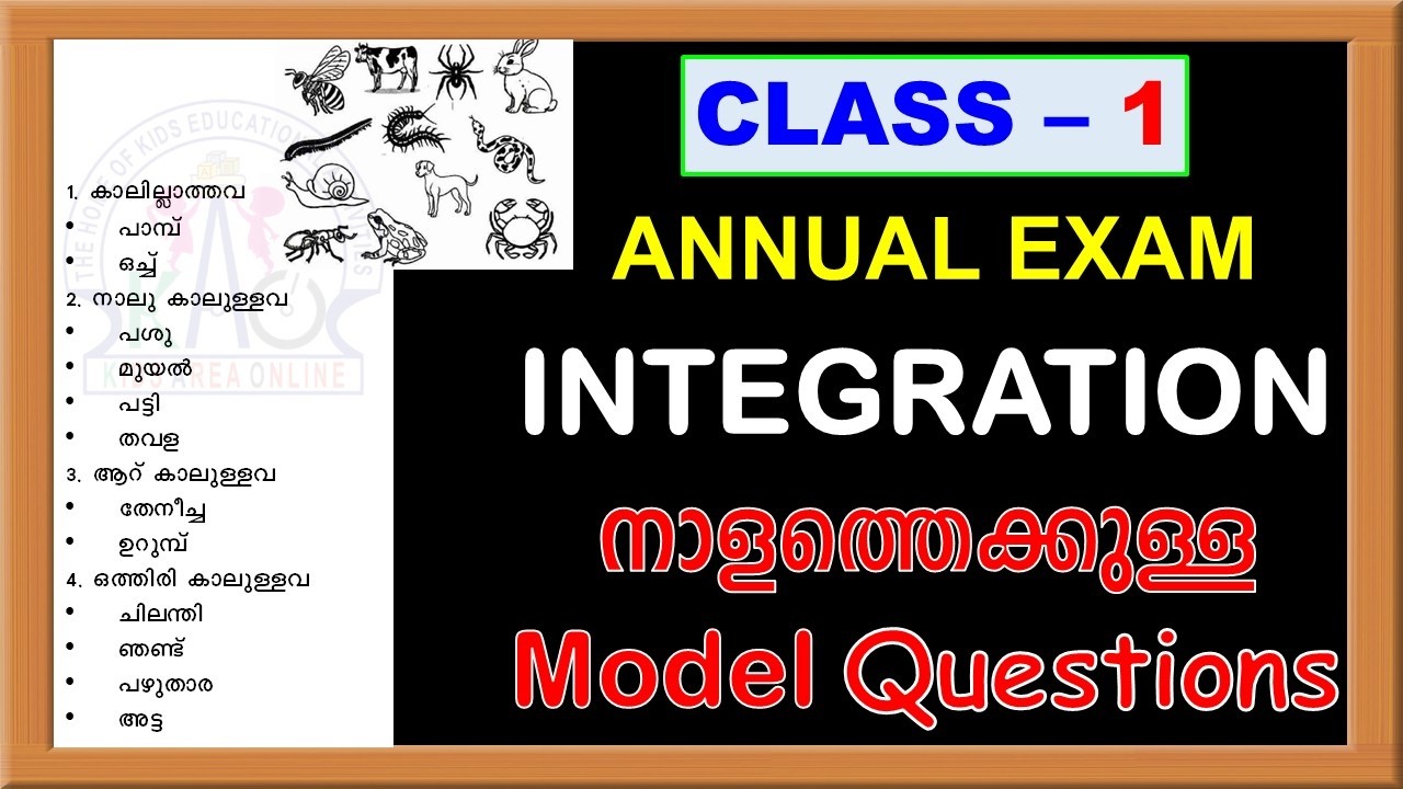 CLASS 1 INTEGRATION IMPORTANT QUESTIONS REVISION FOR ANNUAL EXAM 2026 | STD 1 INTEGRATION ഉദ്ഗ്രഥനം