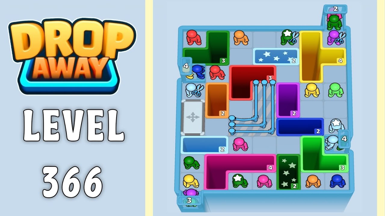 Drop Away level 366 solution 