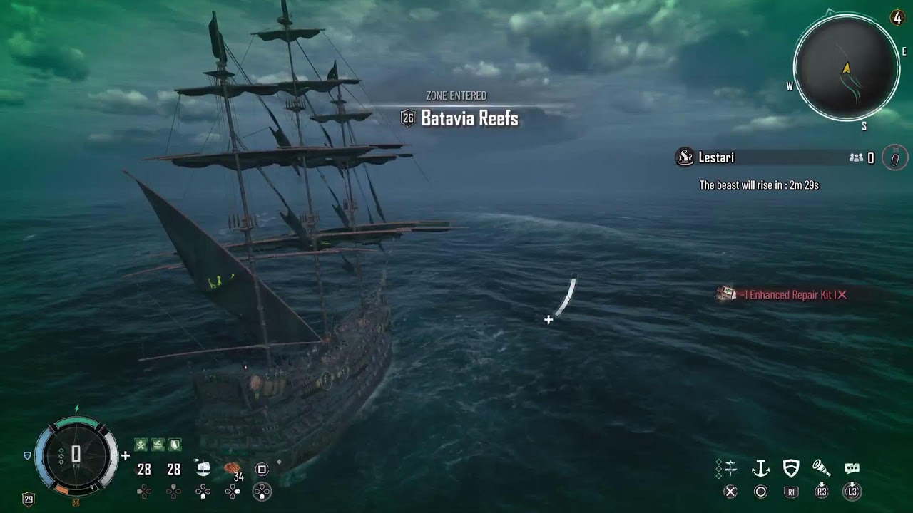Skull and Bones, Mastery point routine.