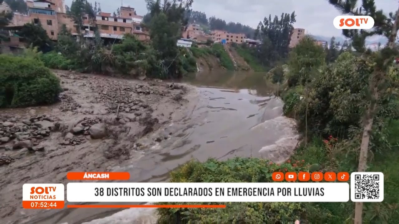 Áncash: 38 distritos son declarados en emergencia por lluvias