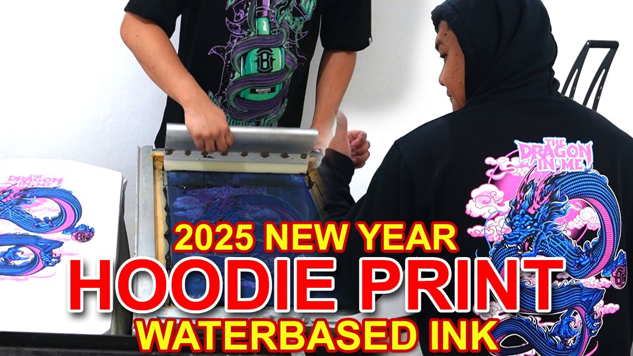 2025 New Year Hoodie Print - Waterbased Ink - Silk Screen Print